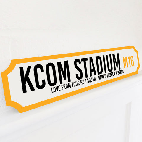 Personalised Football Stadium Street Sign Gift