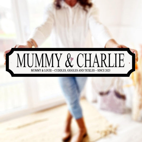 Personalised '1st Mother's Day' Street Sign Gift