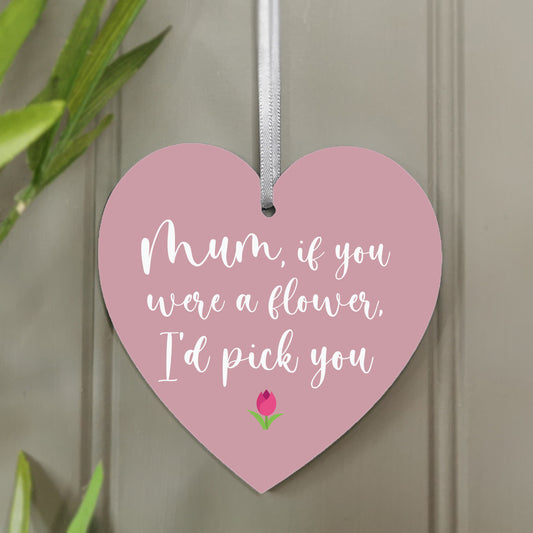 I'd Pick You' Hanging Heart Decoration