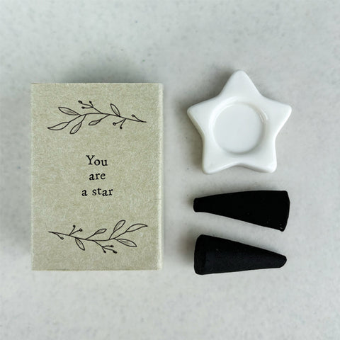 Matchbox Message incense cone - You are a star