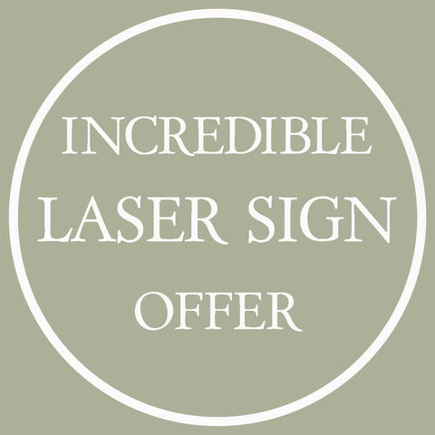 (+£19.95) **INCREDIBLE OFFER** LASER SIGN