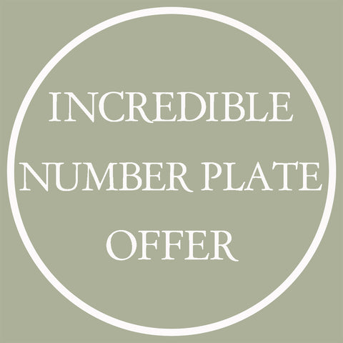 (+£13.95) **INCREDIBLE OFFER** NUMBER PLATE