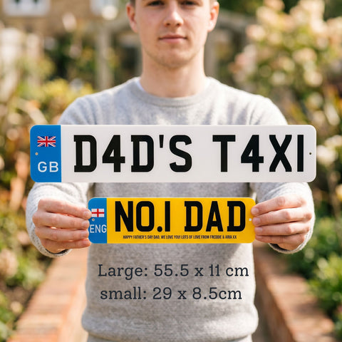 Personalised Number Plate Sign Gift