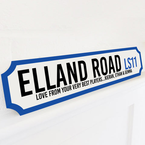 Personalised Football Stadium Street Sign Gift