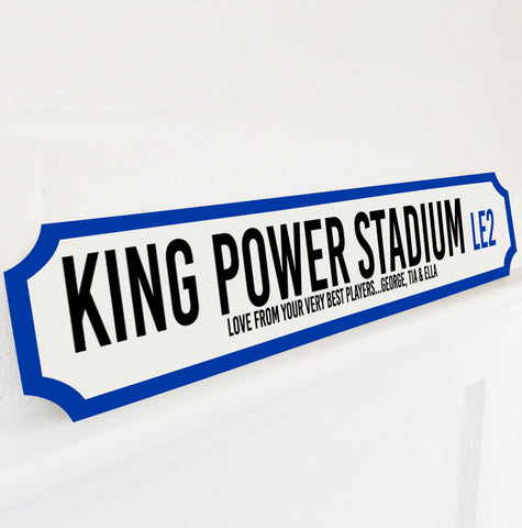 Personalised Football Stadium Street Sign Gift