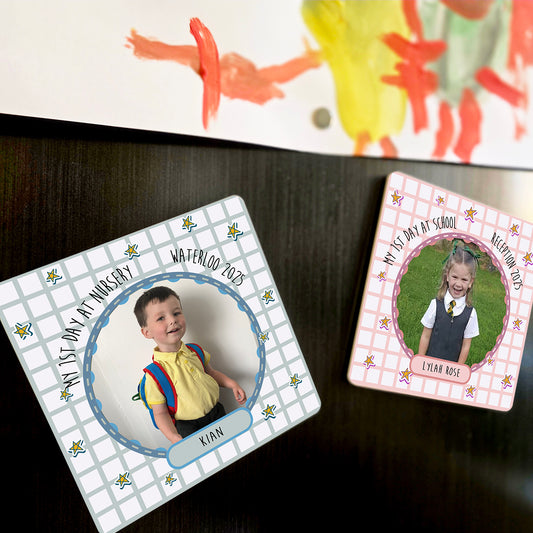 Personalised First Day of School Picture Fridge Magnet
