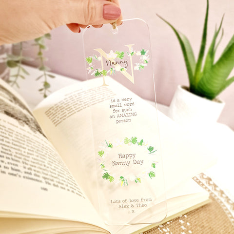 Personalised Mother's Day Bookmark