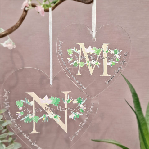 Personalised Mother's Day Hanging Heart