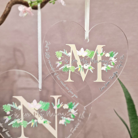 Personalised Mother's Day Hanging Heart