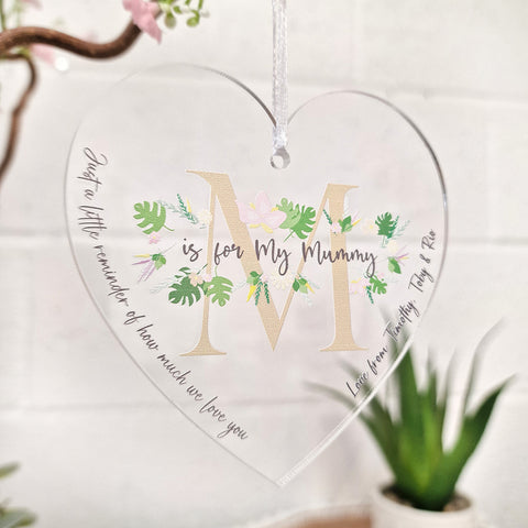 Personalised Mother's Day Hanging Heart