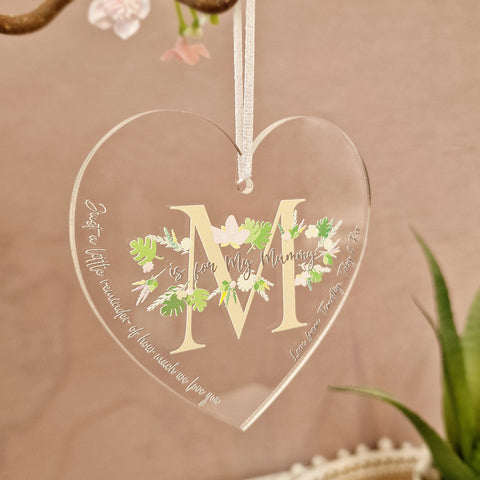 Personalised Mother's Day Hanging Heart