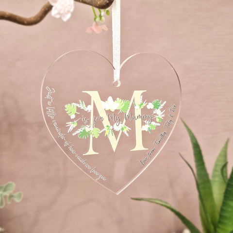 Personalised Mother's Day Hanging Heart