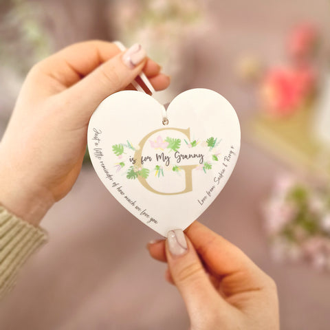 Personalised Mother's Day Hanging Heart