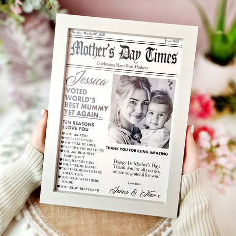 Mother's Day Newspaper print