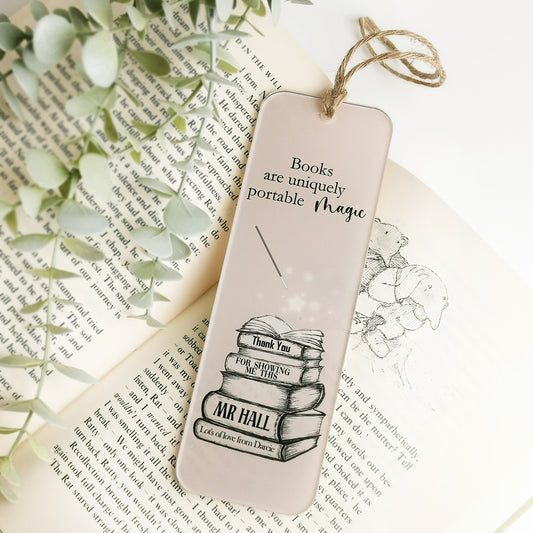 Personalised 'Magic Books' Teacher Bookmark Gift