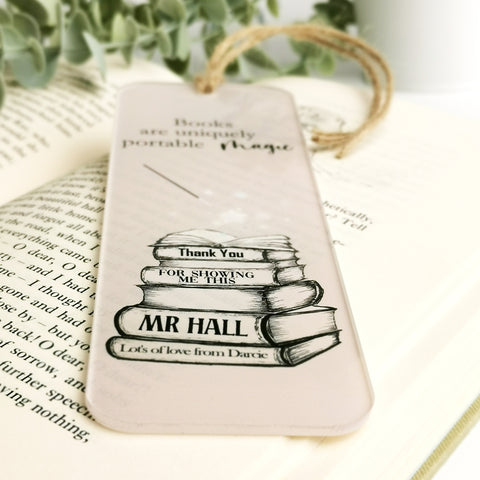 Personalised 'Magic Books' Teacher Bookmark Gift