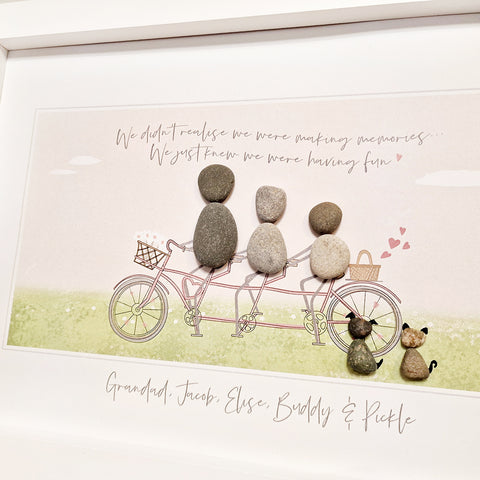 Family Making Memories Personalised Pebble Picture Gift