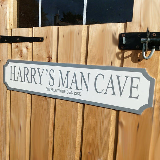 "Man Cave" Personalised Street Sign Gift