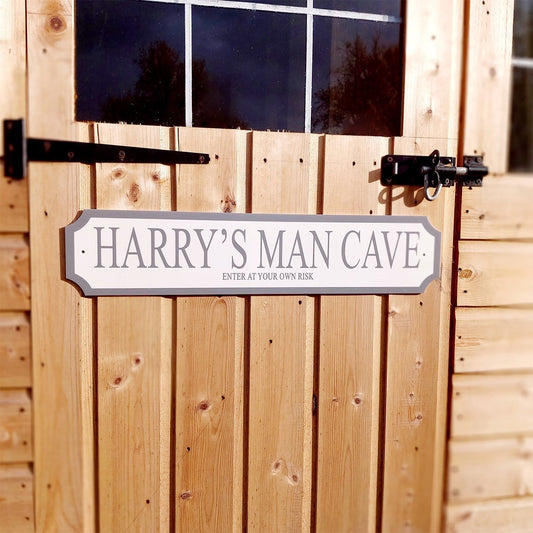 "Man Cave" Personalised Street Sign Gift