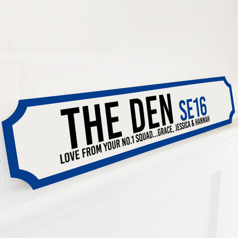 Personalised Football Stadium Street Sign Gift