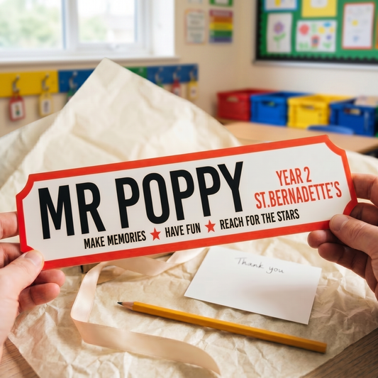 Personalised Teacher Street sign