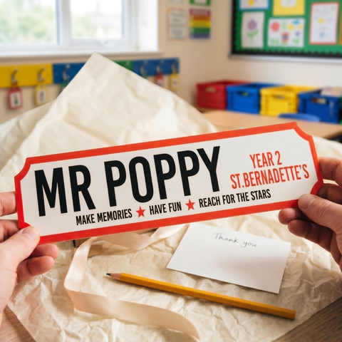 Personalised Teacher Street sign