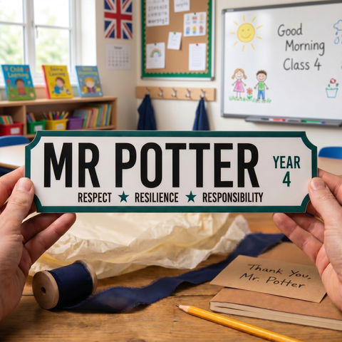 Personalised Teacher Street sign