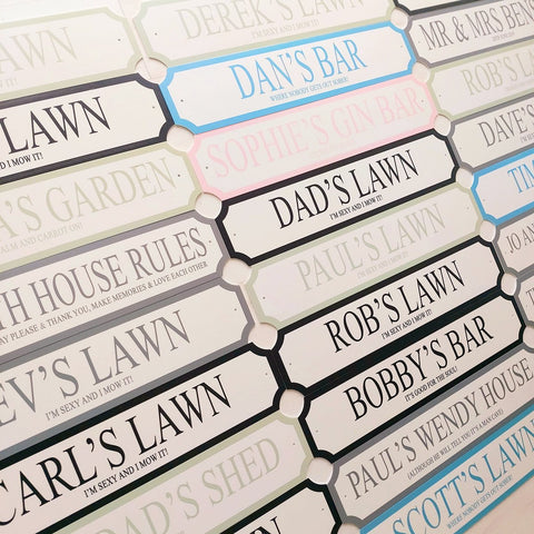 "Mr & Mrs" Personalised Street Sign Gift