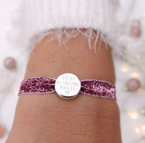 Sparkle "My Christmas Angel" Personalised Charm Bracelet