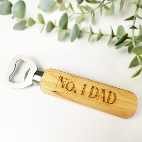 No. 1 DAD' Engraved Bottle Opener