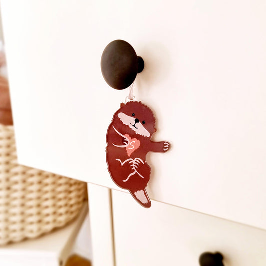 Personalised Otter/Bear Hanging Decorations Gift