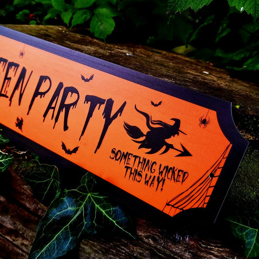 Personalised "Halloween Party" Street Sign