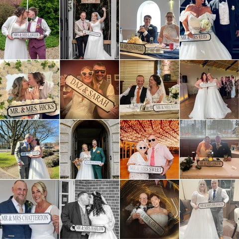 "Mr & Mrs" Personalised Street Sign Gift