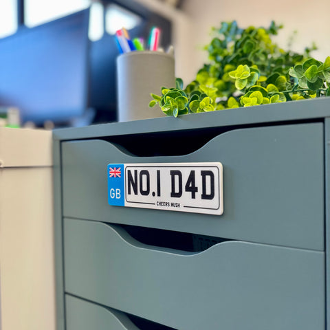 Stick Me Anywhere - Number Plate sign