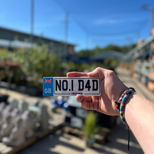 Stick Me Anywhere - Number Plate sign