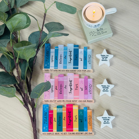 Personalised Teacher Bookshelf Bundle