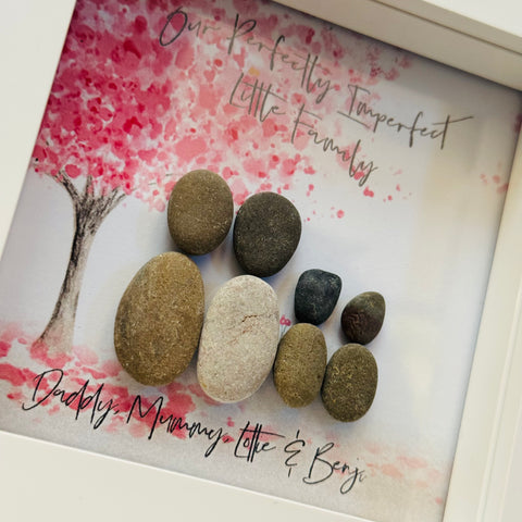 Personalised Family Pebble Picture