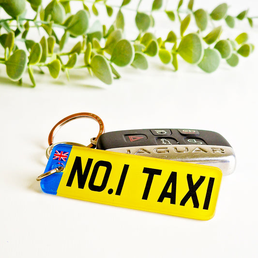 Father's Day Number Plate Keyring Gift
