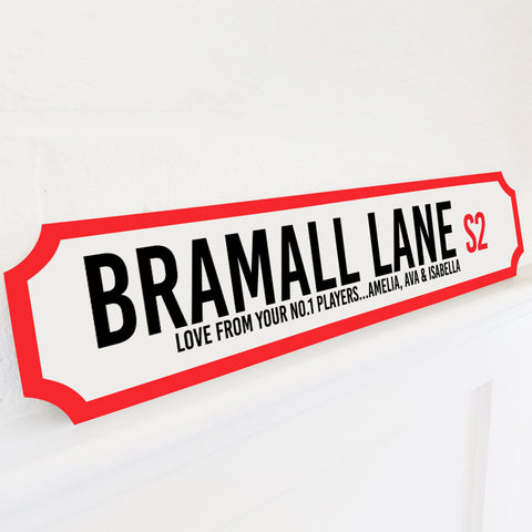 Personalised Football Stadium Street Sign Gift