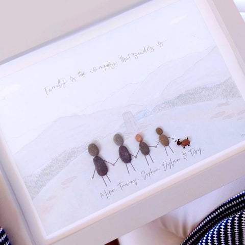 The Climb Personalised Pebble Picture Gift