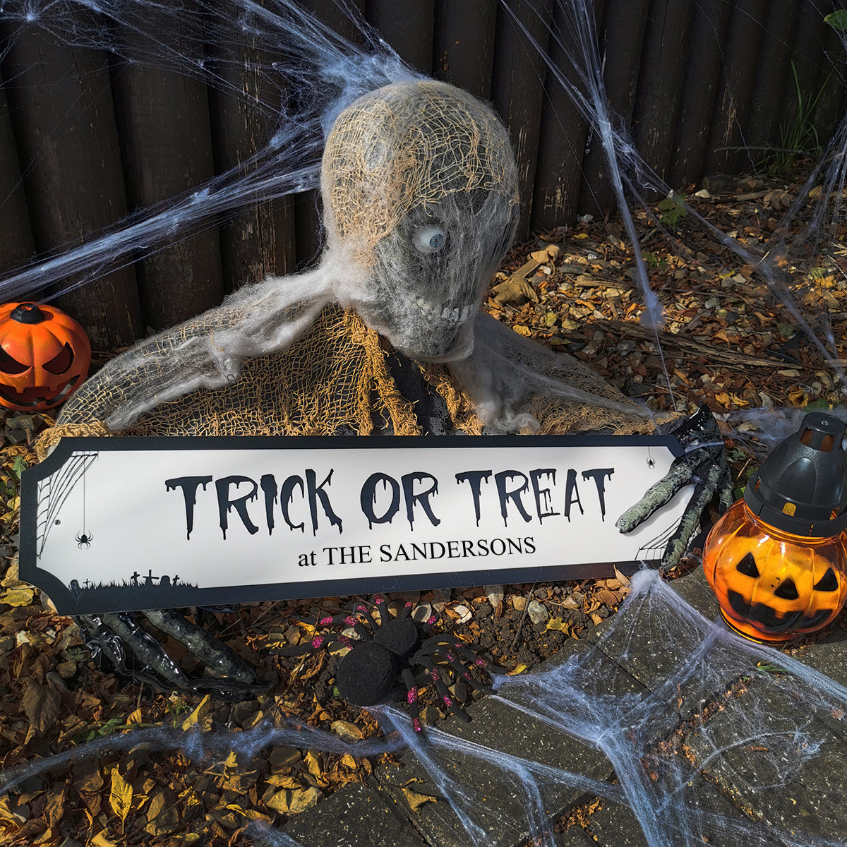 SALE ALERT: Personalised 'Trick or Treat' Halloween Street Sign - Just ...