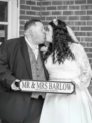 "Mr & Mrs" Personalised Street Sign Gift