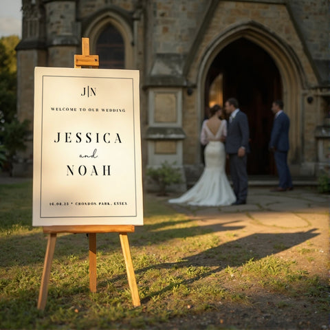 Tuscany Wedding Welcome Board