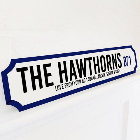 Personalised Football Stadium Street Sign Gift