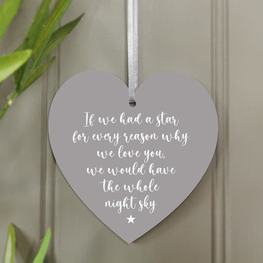 Whole Night Sky' Hanging Heart Decoration