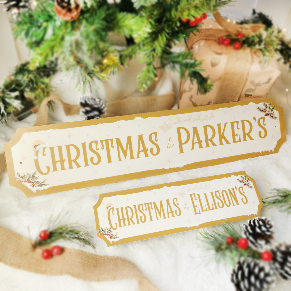 SALE ALERT: Personalised Festive Street Sign - Just £11.95 - Daisy Maison