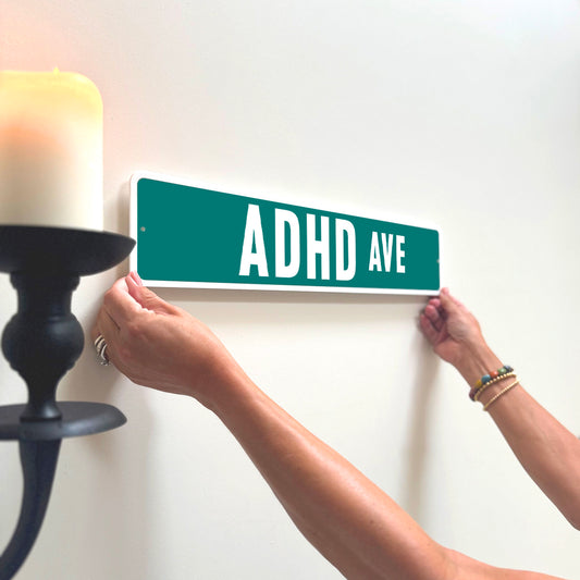 'ADHD Ave' USA Street Sign