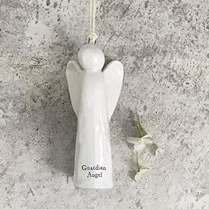 Porcelain hanging angel - Guardian angel