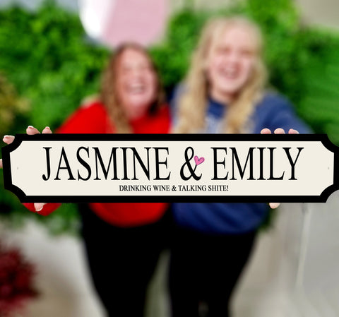 Personalised 'My GALentine' Street Sign Gift