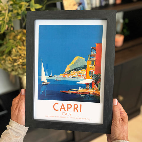 Personalised Holiday destination print